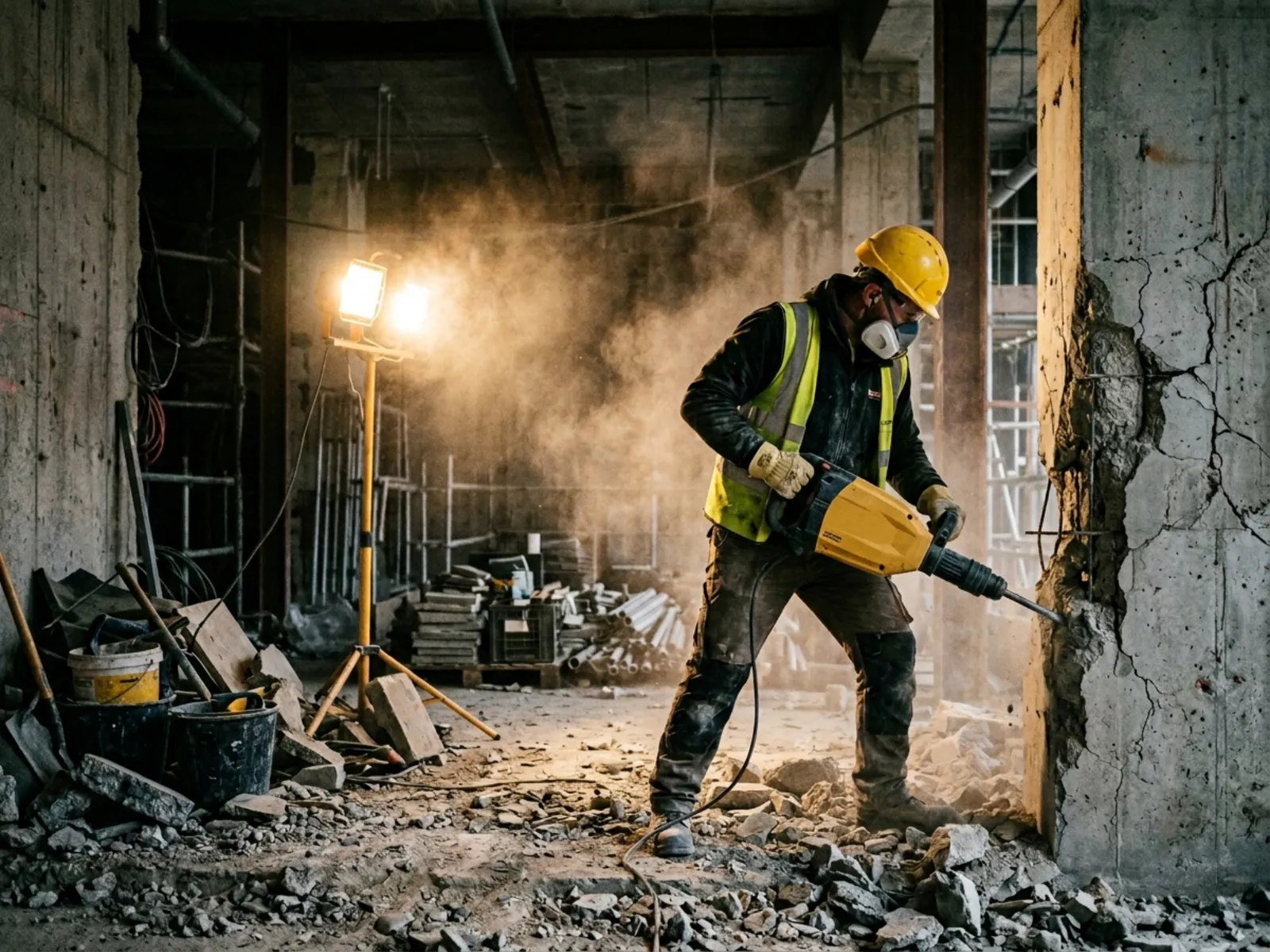 Abbrucharbeiten Baustelle